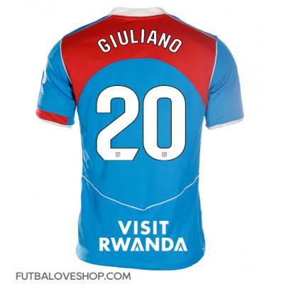 Dres Atletico Madrid Giuliano Simeone #20 Tretina pre Ženy 2025-26 Krátky Rukáv Dres Atletico Madrid Giuliano Simeone #20 Tretina pre Ženy 2025-26 Krátky Rukáv